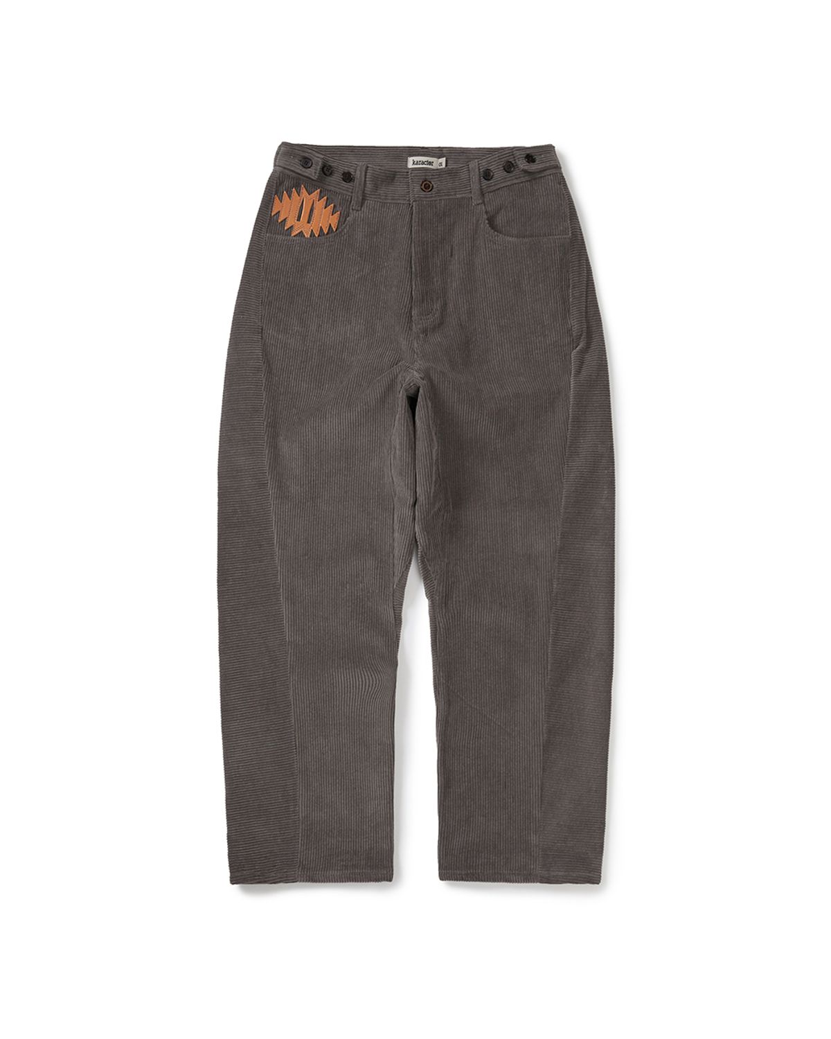 카락터(KARACTOR) Wonky corduroy pants / Dusty gray