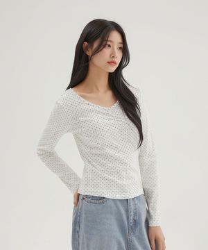 도트 셔링 긴팔티_SPLWG23G05