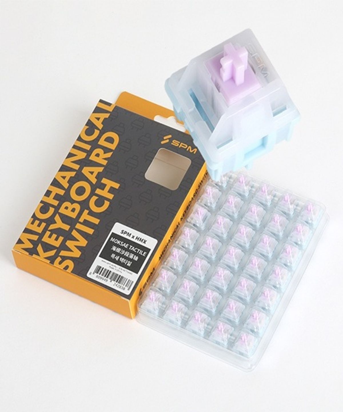 에스피엠(SPM) HMX 목새 택타일 기계식 키보드 저소음 스위치 5핀 (35Pcs)