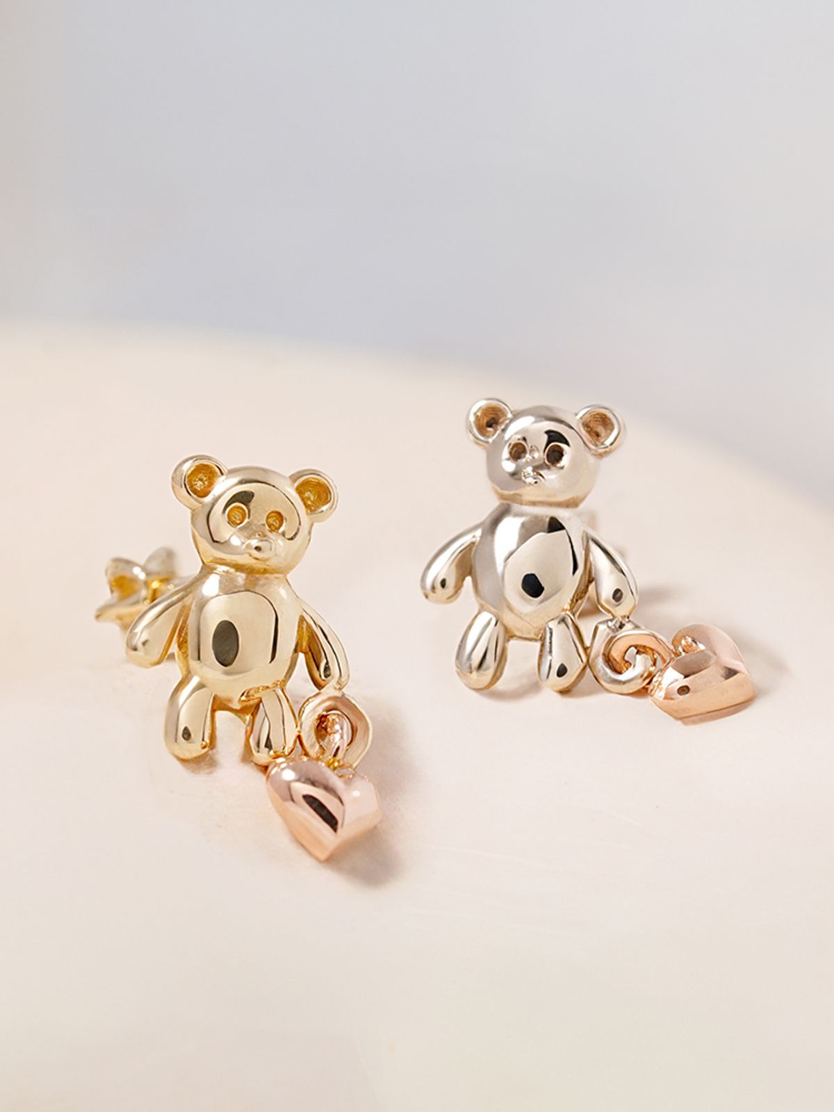 미니멀피어싱(MINIMALPIERCING) 14K 18K 러브하트 베어 피어싱