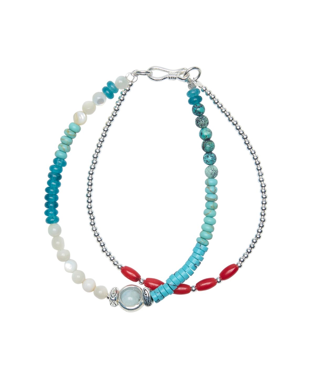 홍우성(HONGWOOSUNG) Quiet Loop Bracelet_Aqua Fog