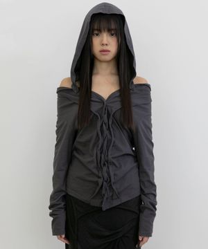 Braided Cardigan (FL-106_Charcoal)