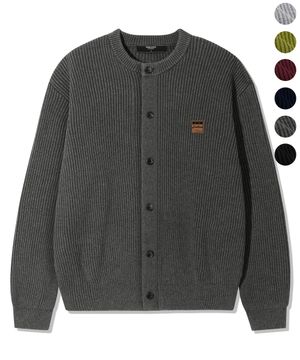 패치 코튼 크롭 니트 가디건_6color