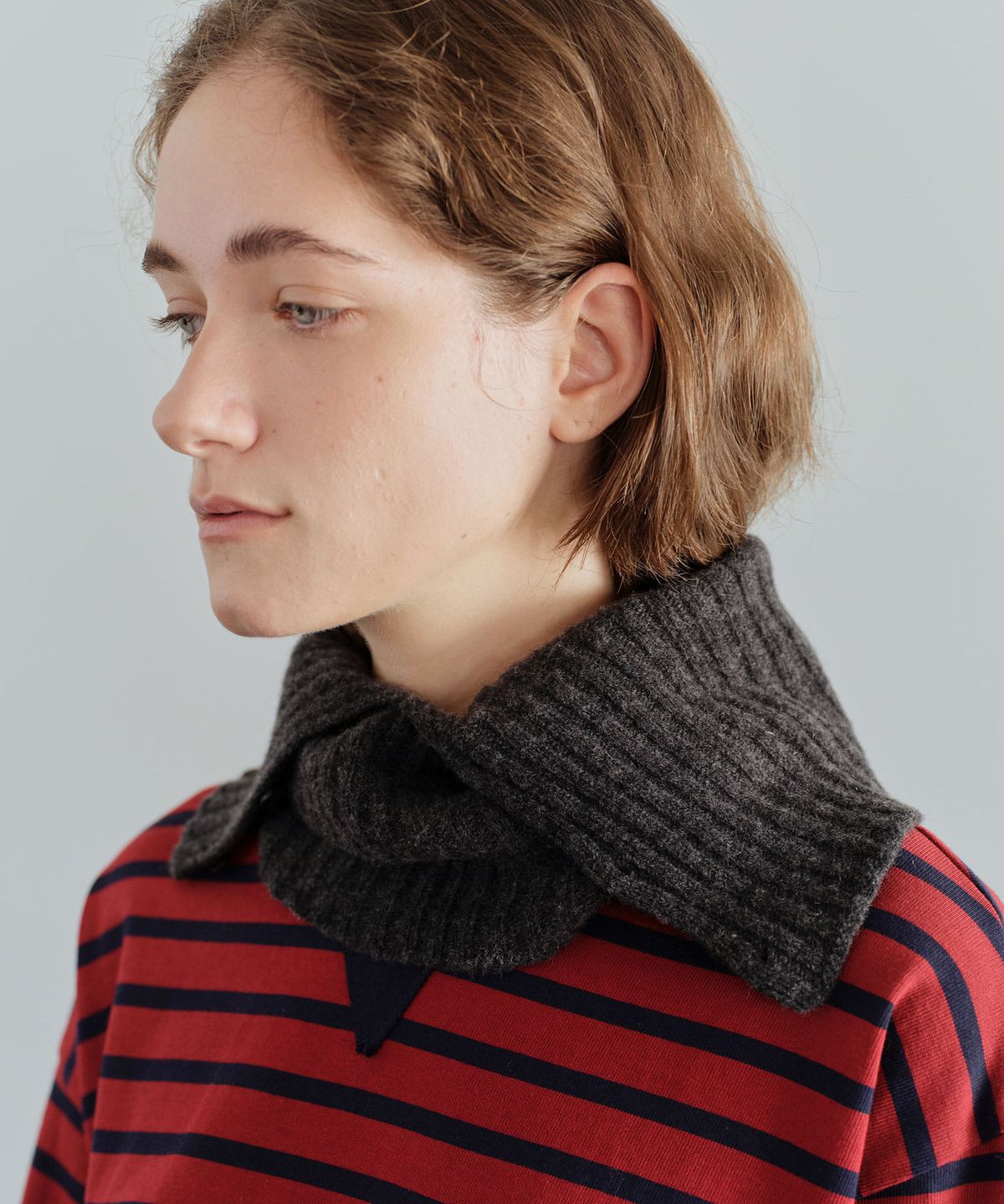 더라이(THERYE) Merino Wool Neck Warmer(Charcoal)