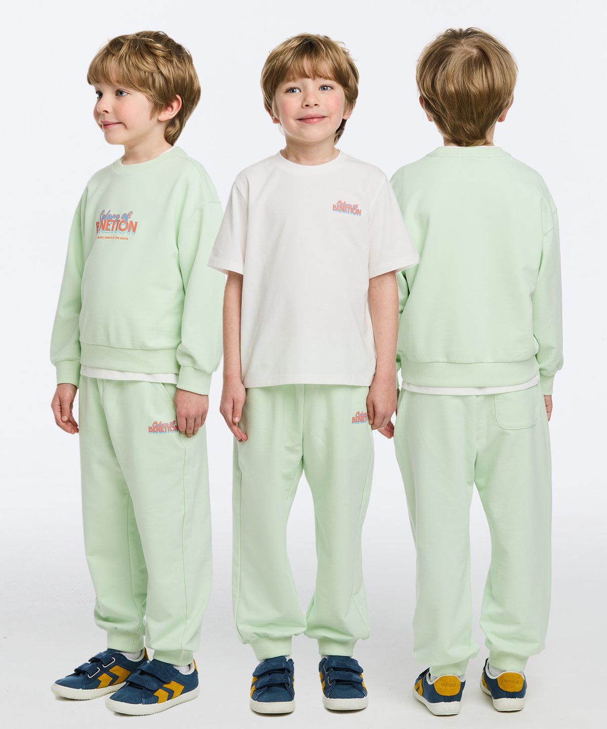베네통키즈(BENETTONKIDS) 그래픽 셋업_QASE02611MT
