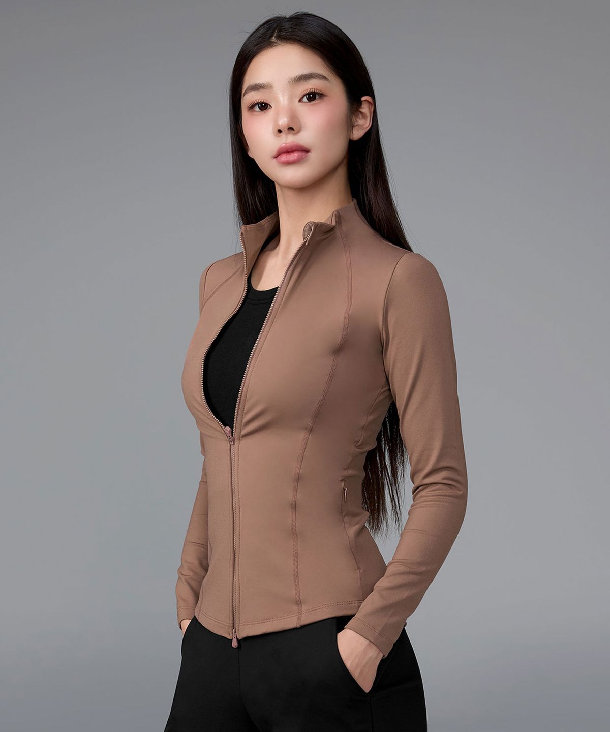 젝시믹스(XEXYMIX) 젤라 인텐션 슬림핏 집업자켓 XJ0115F