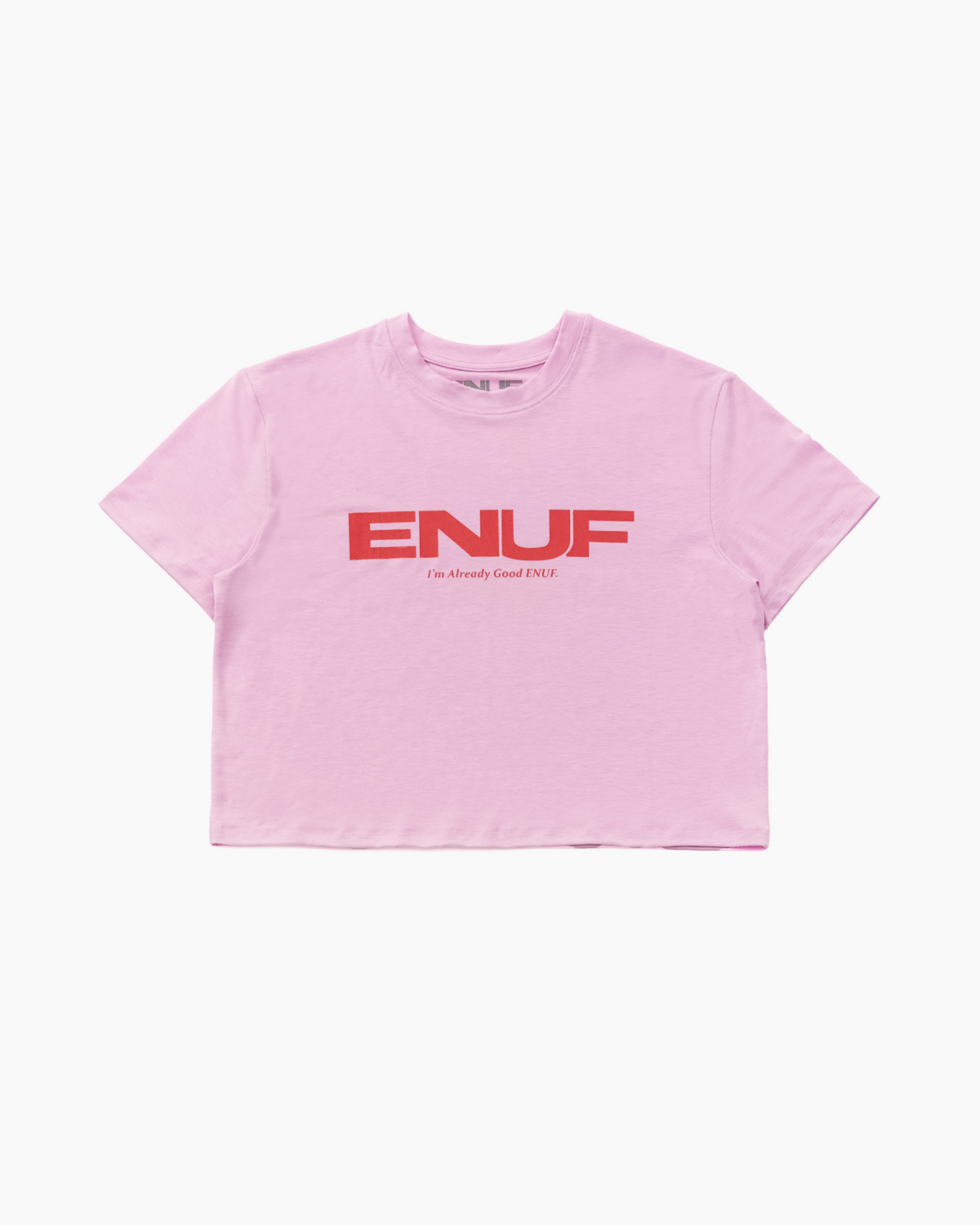 이너프(ENUF) ENUF 스트로베리 핑크 반팔크롭
