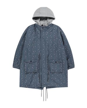 FLORAL FISHTAIL JACKET (NAVY)