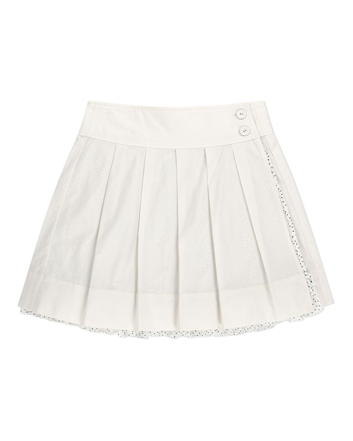 더뮤지엄비지터(THEMUSEUMVISITOR) REVERSIBLE WRAP SKIRT (WHITE)