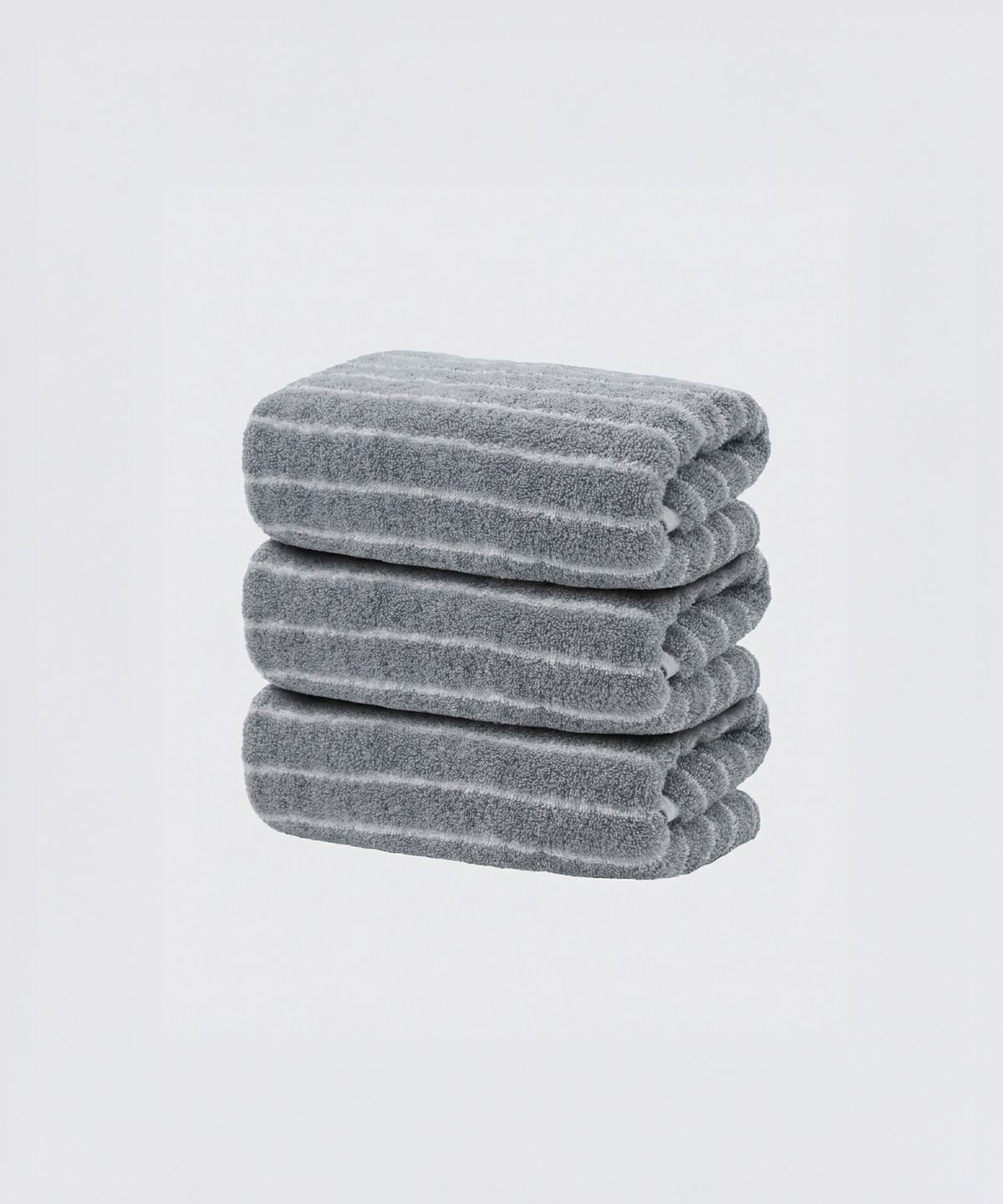 무신사 스탠다드 홈 & 프로덕트(MUSINSA STANDARD HOME & PRODUCTS) 40수 200g 호텔 수건 3팩 [그레이 스트라이프]