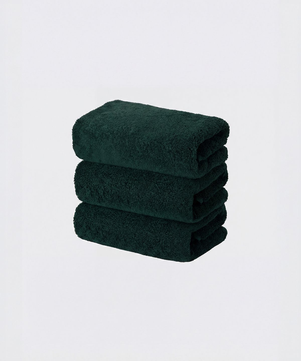 무신사 스탠다드 홈 & 프로덕트(MUSINSA STANDARD HOME & PRODUCTS) 40수 200g 호텔 수건 3팩 [딥그린]