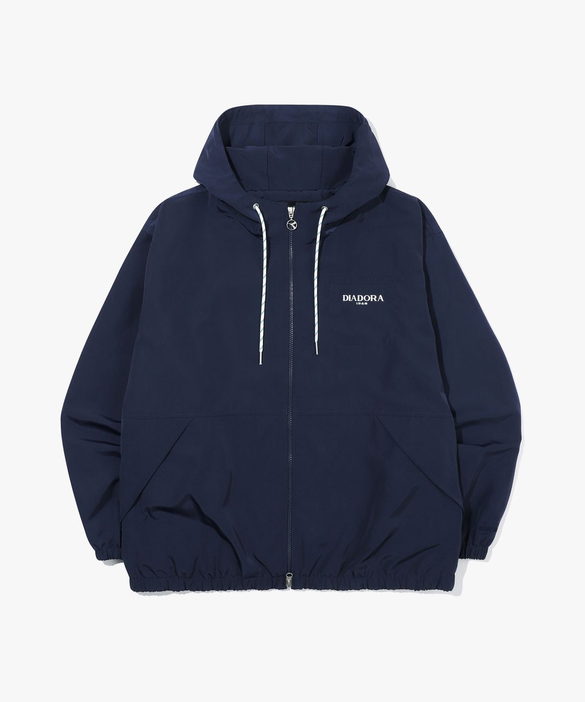 디아도라(diadora) 스트링 포인트 우븐 자켓 BLUE