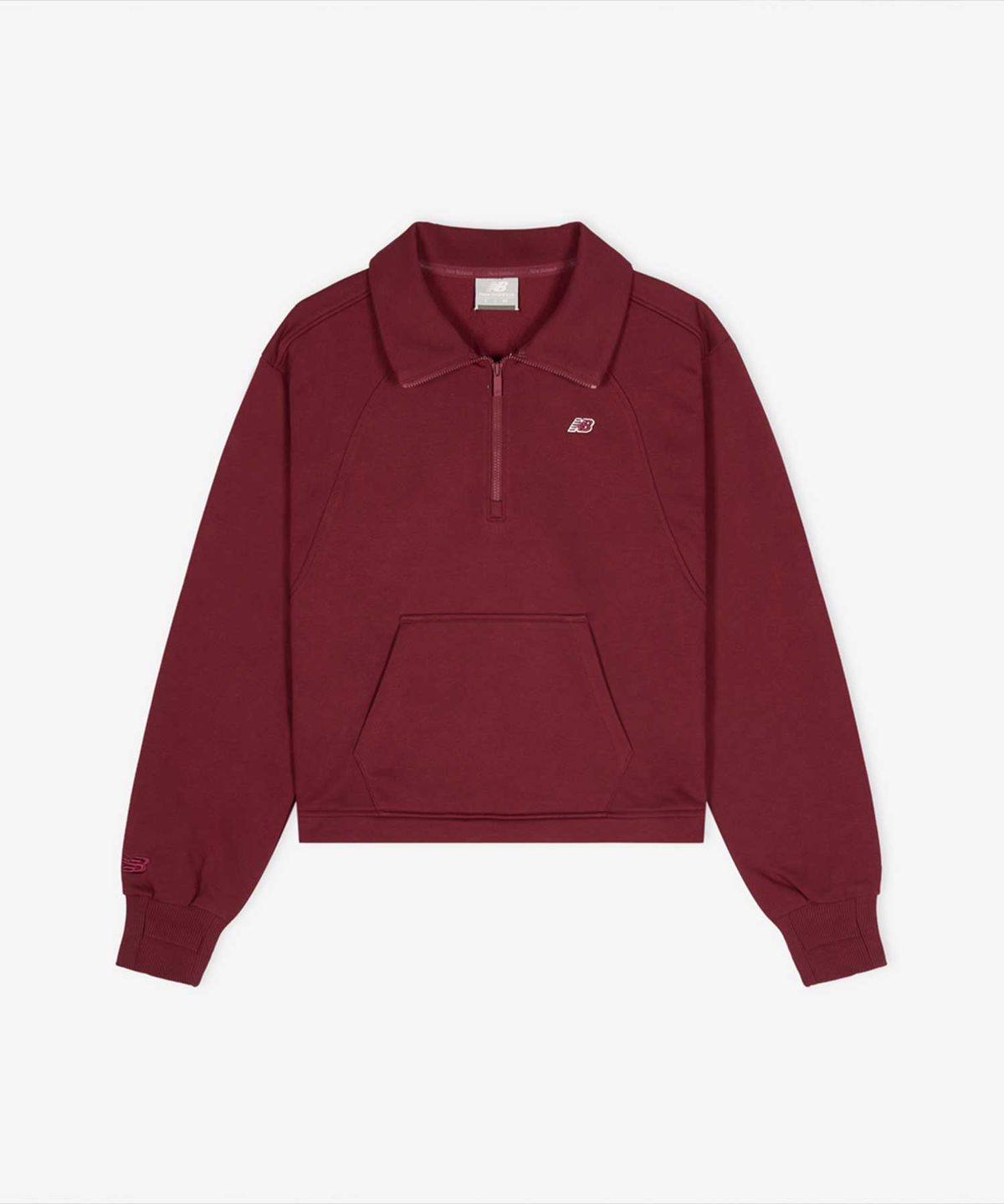 뉴발란스(NEW BALANCE) NBNCG1W212 / WOMEN 에센셜 반집업 (BURGUNDY)