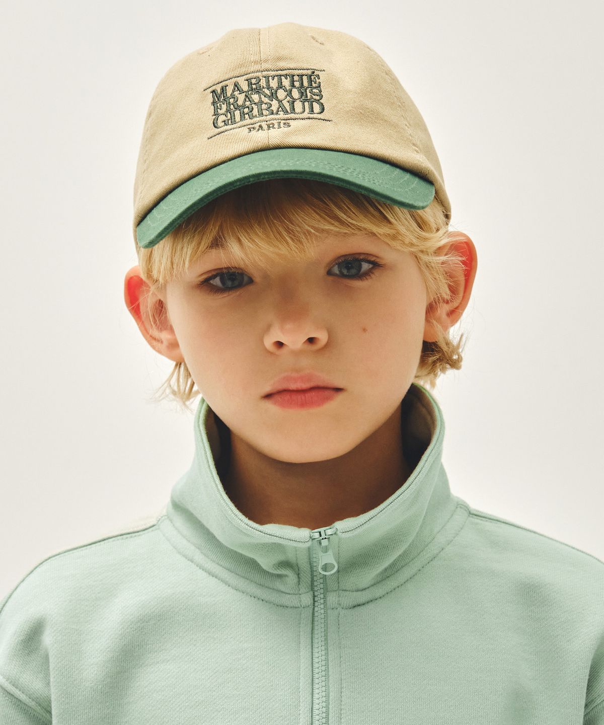 마리떼 키즈(MARITHÉ KIDS) KIDS CLASSIC LOGO TWO TONE CAP green