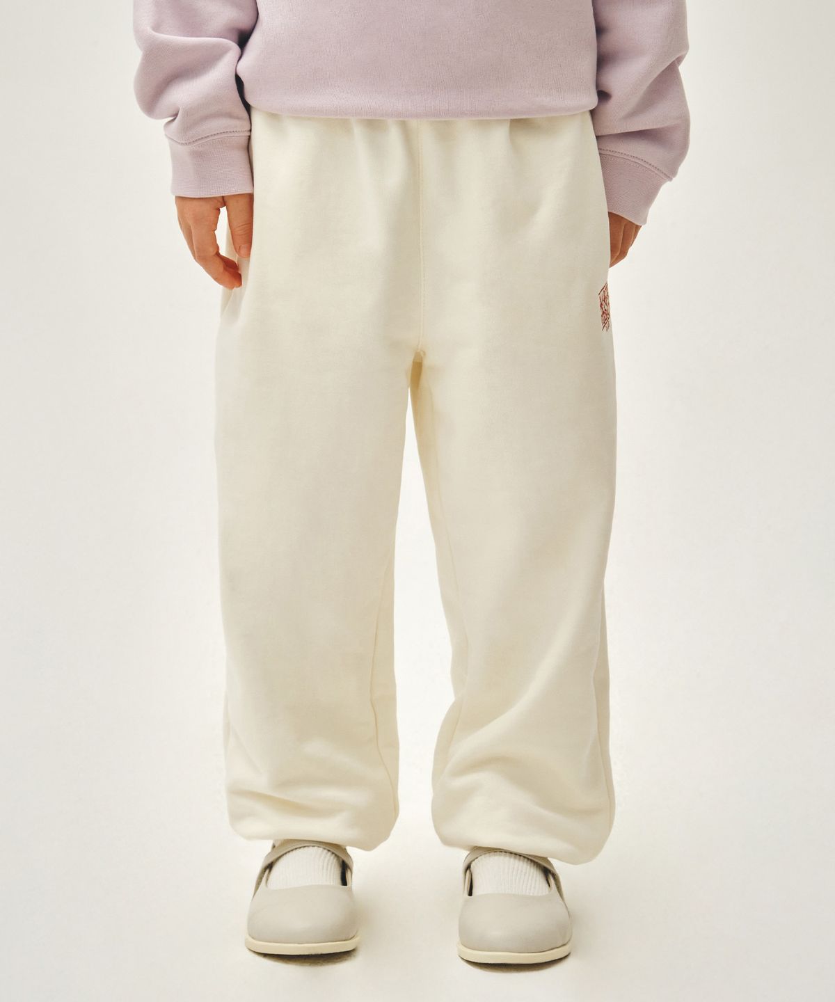 마리떼 키즈(MARITHÉ KIDS) KIDS CLASSIC LOGO SWEAT PANTS cream