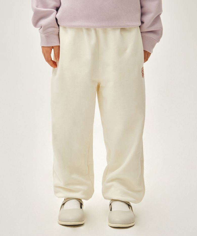 KIDS CLASSIC LOGO SWEAT PANTS cream