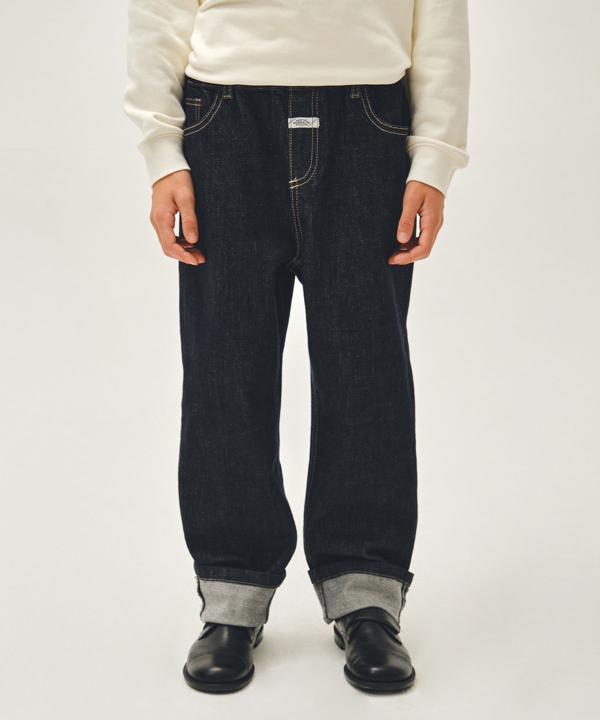 마리떼 키즈(MARITHÉ KIDS) KIDS ROLL UP DENIM PANTS indigo