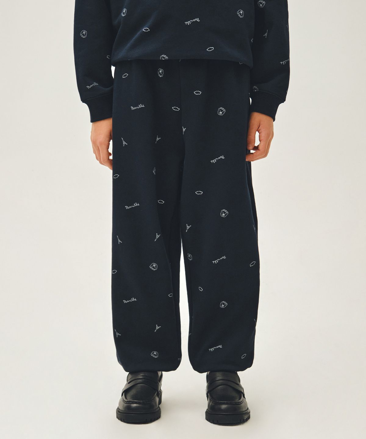 마리떼 키즈(MARITHÉ KIDS) KIDS ALL OVER SWEAT PANTS navy