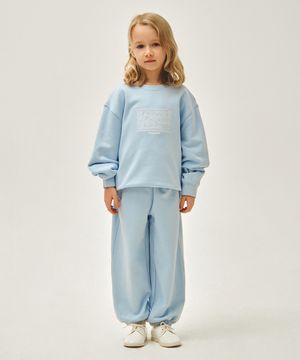 KIDS DOODLE CLASSIC LOGO JOGGER SET-UP light blue