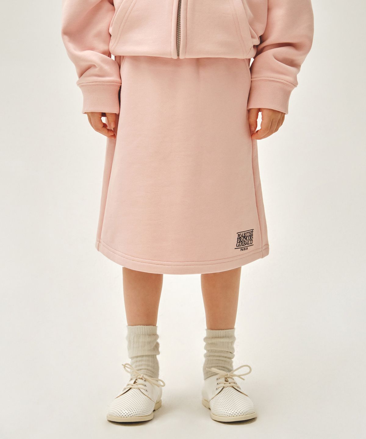 마리떼 키즈(MARITHÉ KIDS) KIDS W CLASSIC LOGO MIDI SWEAT SKIRT salmon