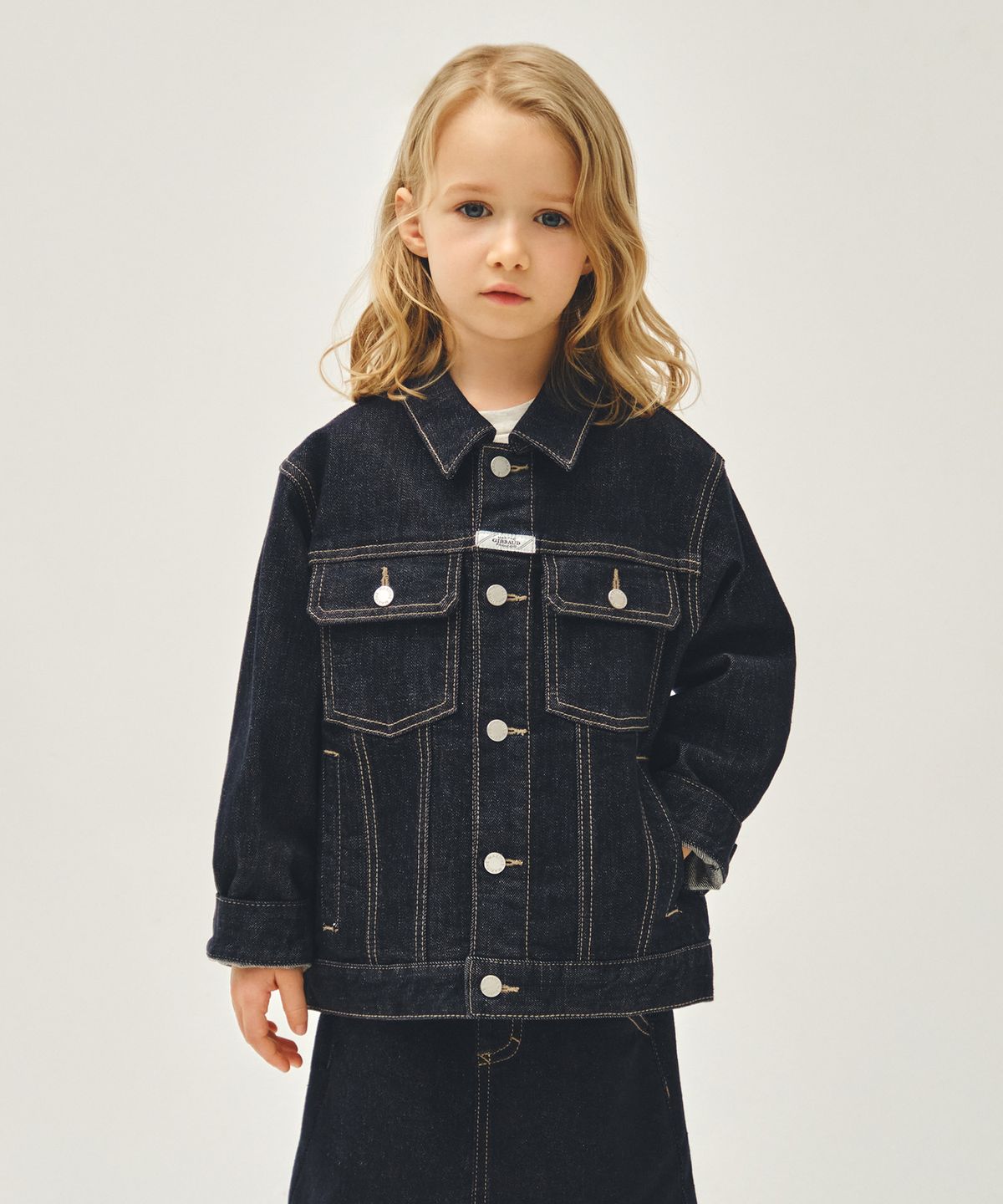 마리떼 키즈(MARITHÉ KIDS) KIDS DENIM TRUCKER JACKET indigo