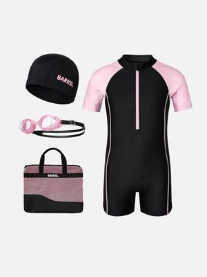 여아 반팔 3부 반신 키트 블랙 (B6SKSKT301BLK)