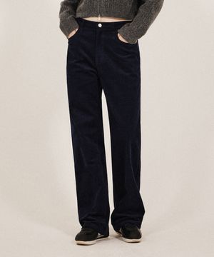 (우먼) 코듀로이 팬츠_네이비