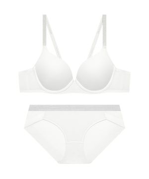 실버밴드 쉘론 풀컵 브라 햄팬티 세트