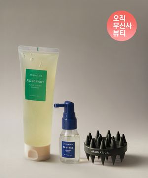 [오직 무신사 뷰티] 로즈마리 샴푸 180ml+티트리 토닉 30ml+듀얼스칼프케어샴푸브러쉬