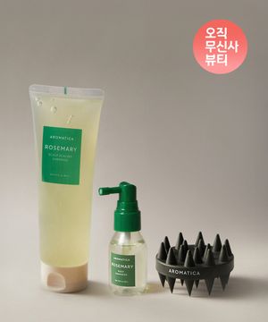 [오직 무신사 뷰티] 로즈마리 샴푸 180ml+루트인핸서 30ml+듀얼스칼프케어샴푸브러쉬