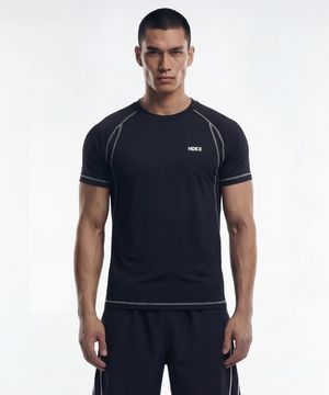 프로 머슬핏 컴프레션 숏 슬리브 (Black)