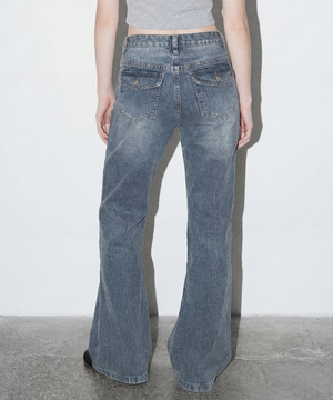 코츠 부츠컷 데님팬츠 (블루)