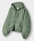 ASI 포시즌 에센셜 후드 집업_크롭 피그먼트 그린