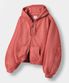 ASI 포시즌 에센셜 후드 집업_크롭 피그먼트 레드
