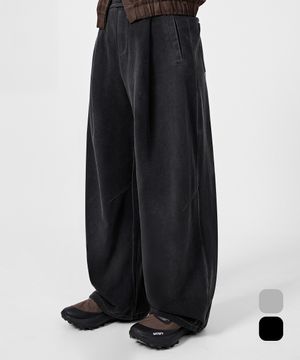 [핏 선택] 포시즌 에센셜 원턱 커브드 스웻 팬츠_2COLOR