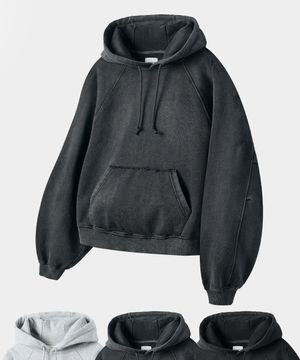 [크롭선택] ASI 포시즌 에센셜 스웻 후드 티셔츠_3 COLOR