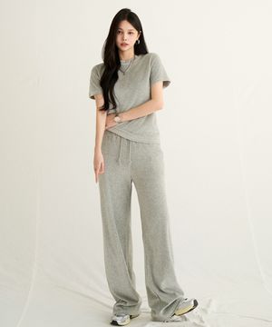 GQ벨로아 자수 반팔&밴딩팬츠 셋업 96337