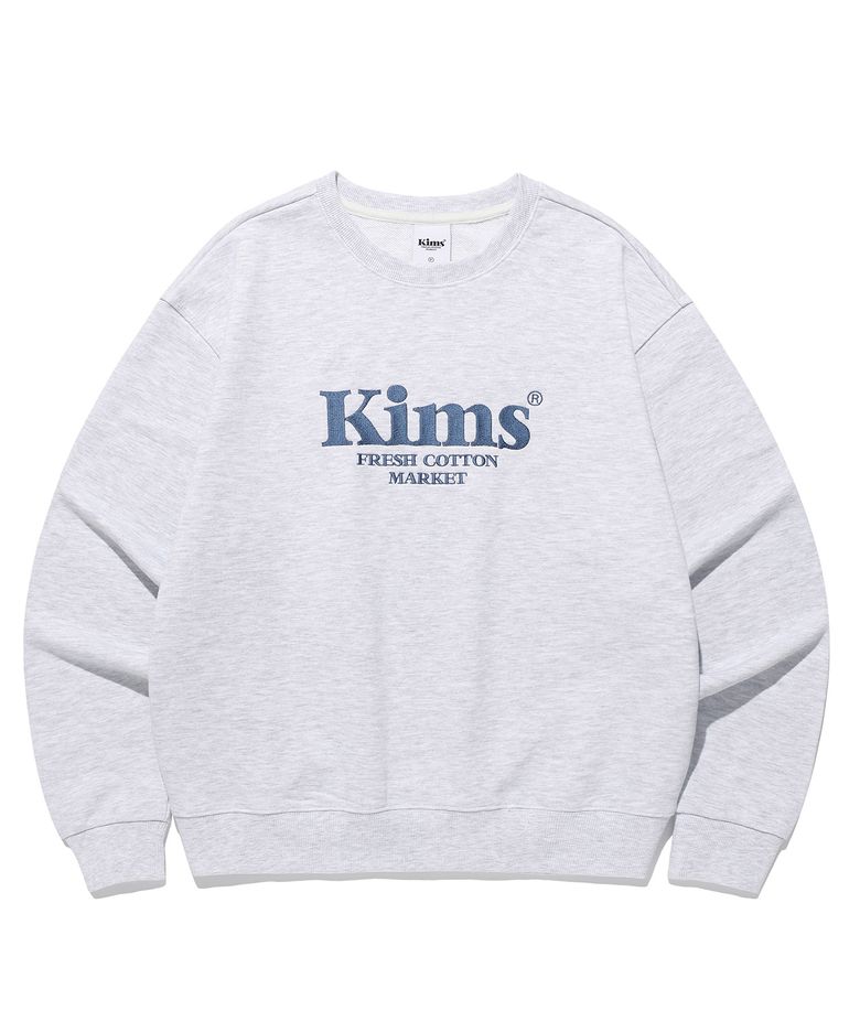 Kims Bam Logo Sweatshirt Grey