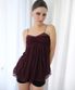 메쉬 플러프 미니 탑 *와인