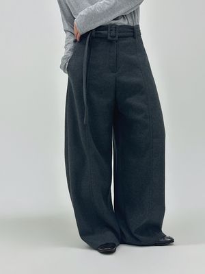 Belted Wide Trousers (2C)