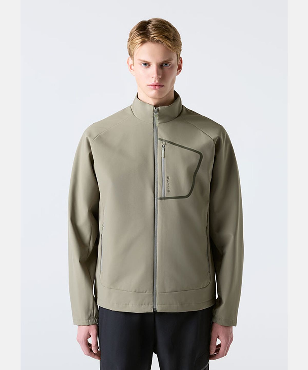 데상트(DESCENTE) 듀얼리스 스탠드넥 안감형 자켓 카키 SR121DJK15