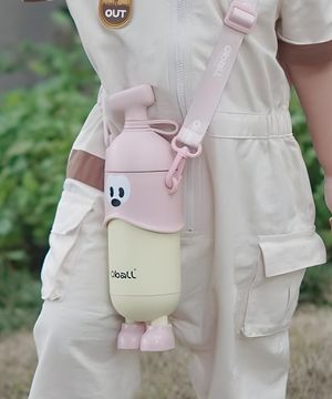 도도 오볼 스트랩 빨대 텀블러 400ml-핑크