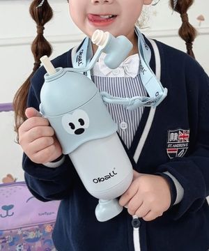 도도 오볼 스트랩 빨대 텀블러 400ml-블루