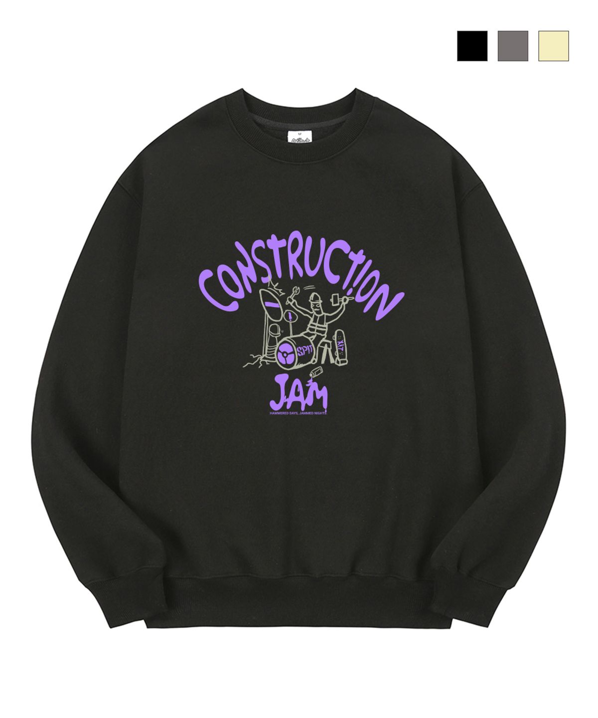 스핏싯(SPITXIT) CONSTRUCTION JAM 맨투맨 3COLOR