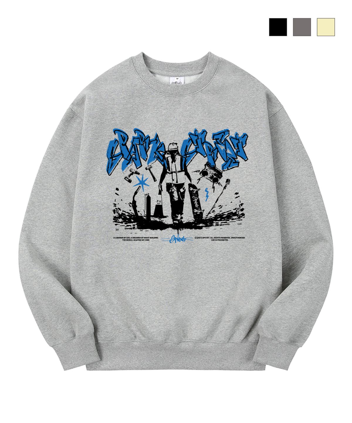 스핏싯(SPITXIT) DIY OR DIE 맨투맨 3COLOR