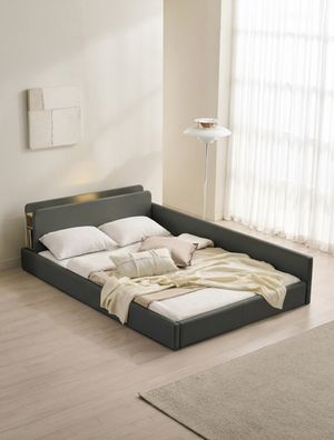 해온 LED 밸런스 저상형 가죽 침대(매트제외-슈퍼싱글)