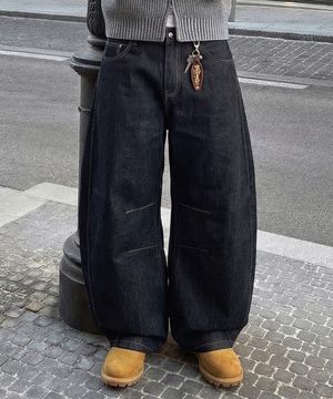 브루니 커브드 데님팬츠 (생지)