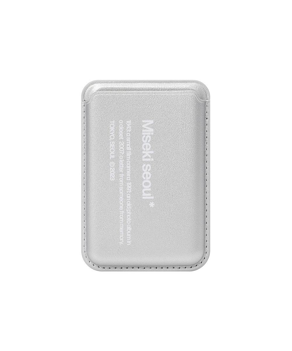 MUSINSA公式 | MISEKI SEOUL Misekiseoul graphic mag safe wallet SILVER