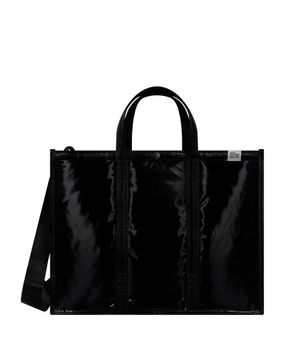 TOTE BRIEF 001 WIDE L Glossy Black