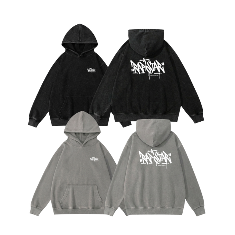 [2PACK] 피그먼트 백로고 랩스타미니 오버핏 후드 티셔츠 H0200